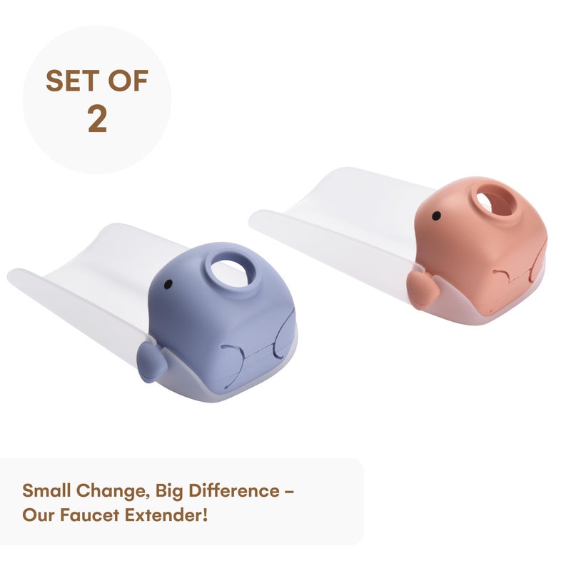 Childlike Behavior Set of 2 Bathtub Faucet Extender - Bathroom Sink Water Faucet Extension - Spout Faucet Extenders for Toddlers and Kids - Practice Hand Washing Independence and Hygiene Awareness - Image 2